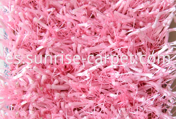 viscose & silk mix shaggy carpet 